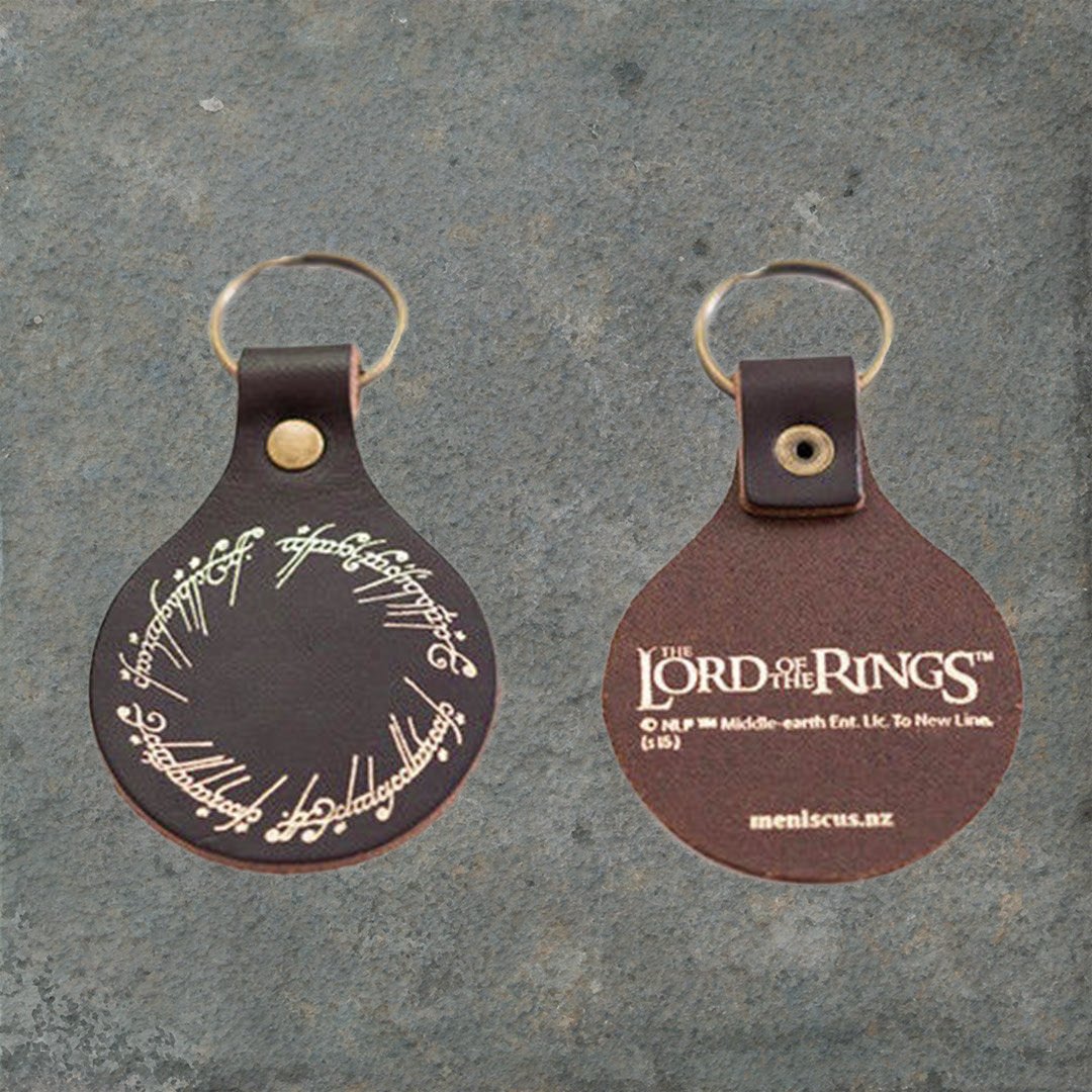 The Lord of The Rings Leather Keyring - The One Ring